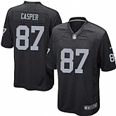 Nike Men & Women & Youth Raiders #87 Casper Black Team Color Game Jersey,baseball caps,new era cap wholesale,wholesale hats